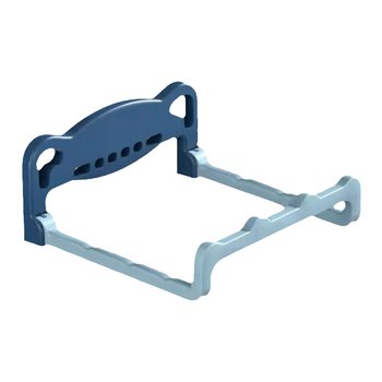 Foldable washbasin rack without hole punching