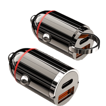 Ganshuo mini 30w dual-port car charger PD fast charging multi-port conversion car cigarette lighter in-car usb mobile phone charging plug typec flash charge one-to-two suitable for Apple Huawei Xiaomi