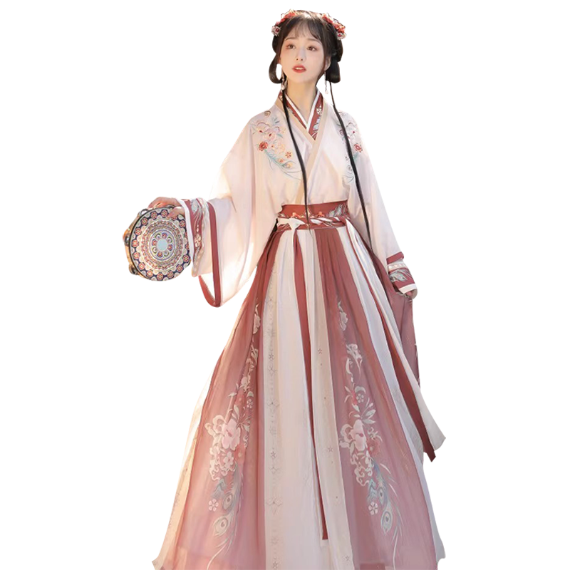 宋制漢服女成人日常交領齊腰襦裙中國風改良古裝超仙魏晉風春季