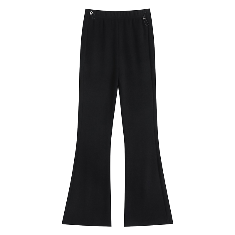 Pregnancy's premium maternity bell-bottom pants for winter wear 2025 new early pregnancy maternity pants autumn and winter plus velvet micro-flared pants