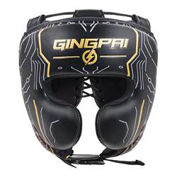 Boxing Helmet Full Protection Professional Adult Sanda Microfiber Tether Headgear Muay Thai Monkey Face Training Ear and Chin Protection
