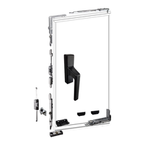 Jianlang door and window hardware accessories broken bridge aluminum door and window hardware accessories flat opening modified inverted window invisible hinge WLYD070