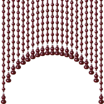 All peach wood bead curtain living room partition curtain aisle bedroom European style simple door curtain bathroom hanging curtain no punching hanging curtain