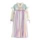 Children's high-end super fairy antique style velvet dress
