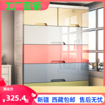Xinjiang multi-layer drawer-type plastic storage cabinet household storage cabinet childrens wardrobe toy storage box baby