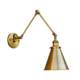 American creative antique style long pole telescopic folding wall lamp