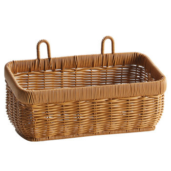 Imitation rattan ginger and garlic storage basket woven hanging basket