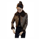 Velvet thickened short leather jacket for small people 2025 autumn and winter new style fur collar leather jacket for women cold-proof and warm leather jacket trend