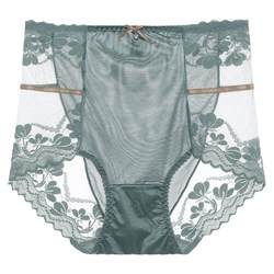 Minghen lace ກາງ-ແອວສູງ underwear ແມ່ຍິງ sexy ໃຫມ່ 2024 ຮ້ອນແບບຝ້າຍບໍລິສຸດ antibacterial ທ້ອງ - ຄວບຄຸມ boxer fashion