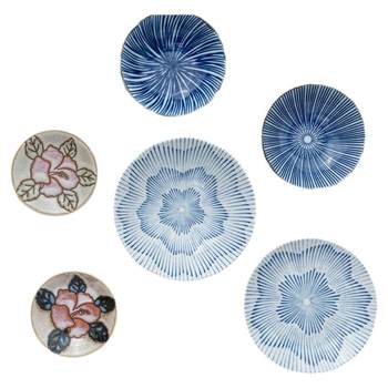Minoyaki japanese imported dish 2 packs of household deep dish dipping sauce dish underglaze colored small dish tableware two-piece set