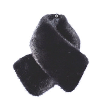 Imported mink fur collar lapel sold separately buttoned collar