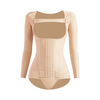 Qianmei Body Shaping Garment for Liposuction ຫຼັງ​ແອວ​ແລະ​ທ້ອງ​ liposuction​, ຮ່າງ​ກາຍ​ສ່ວນ​ເທິງ​ພິ​ເສດ​ການ​ຄວບ​ຄຸມ​ທ້ອງ​ໄລຍະ​ດຽວ​, Corset ແອວ​ແລະ​ແຂນ Jumpsuit ຂອງ​ຜູ້​ຍິງ