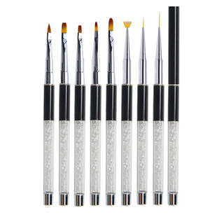 Nail art tool set brush 12 plugs fan-shaped qiuju