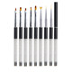 美甲工具套装笔刷12支装彩绘画花笔拉线笔光疗笔扇形渐变笔秋菊笔
