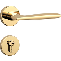 DEINAR Nordic simple interior bedroom door lock set bathroom silent door lock golden lock