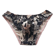 Selected underwear quality life printed hip-covering briefs low-waisted front U-convex single-layer large bag underwear