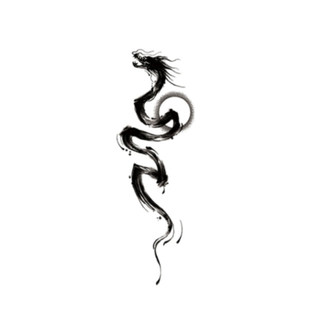 Change into herbal tattoo stickers with ink dragon ink and Chinese style for men