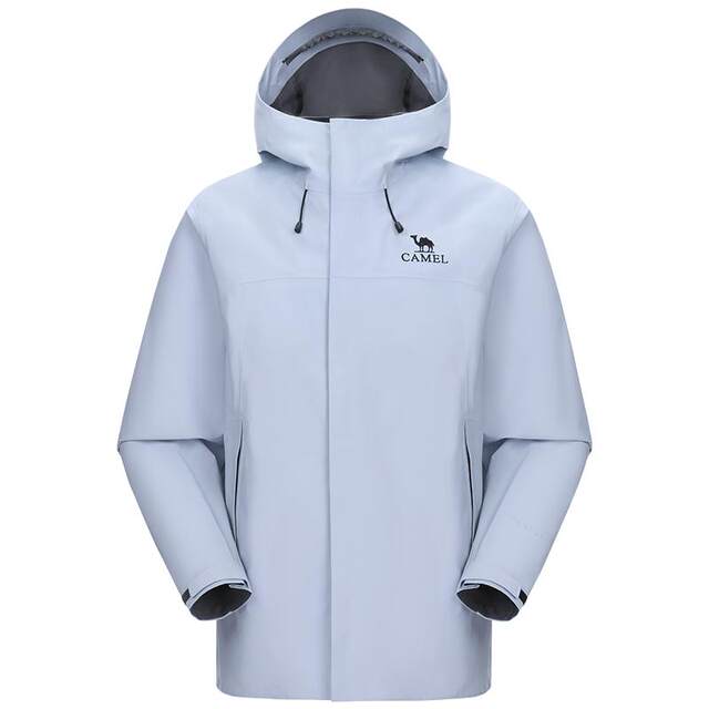 Camel Yuanshan Blue Kaijia Jacket Women's Outdoor Lightweight Single-Strike Hard Shell Jacket 3L Professional Waterproof Mountaineering Suit for Men