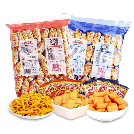 Aishang Mimi Shrimp Crackers, Shrimp Flavored French Fries, Crab Flavored Granules, Small Package Foodie Snacks, Snacks, Snacks, and Snack Food Gift Packs