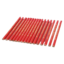 Woodworking pencil octagonal square rod red blue black pencil thick core flat core oval construction site marking special pencil crayon