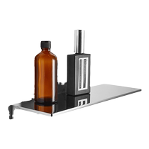 Bathroom shelf all-copper high-end hotel minimalist perforated chrome washbasin storage bathroom toilet partition