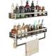 Gun grey punch-free bathroom storage rack
