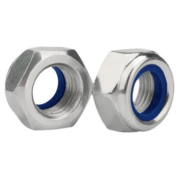 Galvanized fine teeth middle teeth anti-loose nut