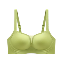 Seamless bra for women to push up small breasts and make them look bigger 3D soft support breast reduction anti-sagging wire-free bra summer thin style