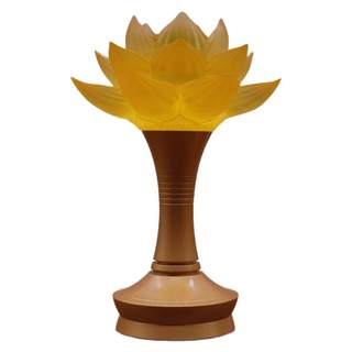 Glaze pure copper rechargeable lotus lamp for buddha lamp everlasting lamp