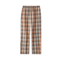 ຍີ່ປຸ່ນ pajamas ຜູ້ຊາຍ summer trousers ບາງຝ້າຍບໍລິສຸດ gauze ວ່າງພາກຮຽນ spring ແລະດູໃບໄມ້ລົ່ນ plaid ກາງເກງບ້ານເຮືອນຝ້າຍບໍລິສຸດ