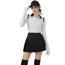 Golf clothing womens summer tops T-shirt long-sleeved sun protection breathable womens clothing slimming golf sports clothes