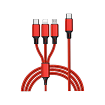适用于丰田卡罗拉锐放车载三合一数据线快速充电一拖三汽车内用品
