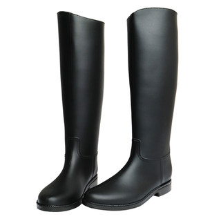 Outer wear rain boots women's tall spring spring and summer fashion rain boots female adult long tube water shoes ladies non-slip rubber shoes Martin water boots