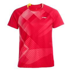 Li Ning ຊຸດ tennis ຕາຕະລາງສໍາລັບຜູ້ຊາຍແລະແມ່ຍິງ 2024 ໃຫມ່ Sun Yingsha ແບບດຽວກັນ tennis ເສື້ອ tennis ມືອາຊີບຊຸດການຝຶກອົບຮົມພິເສດ