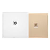 Delixi TV socket TV background wall socket blocking decorative box wired smart TV socket