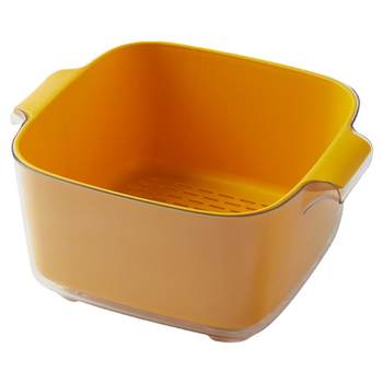 Mili fengwu double-layer vegetable wash basin drain basket