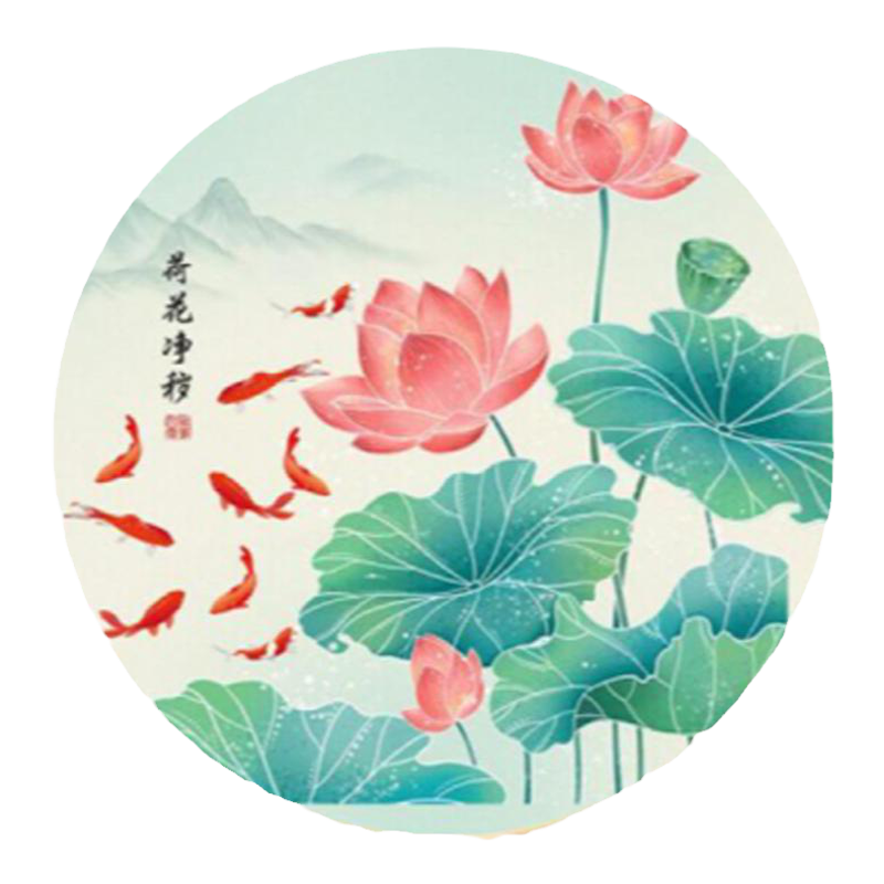 鯉魚蓮花圖鞋櫃荷花錦鯉化妝室貼畫淨穢解廁所正品東西北掛件貼紙-淘寶