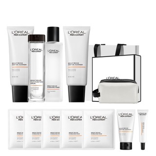 【双11立即抢购】欧莱雅男士耀白套装美白洗面奶水乳护肤品礼物