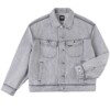 Lee26 spring and summer new product comfortable version lapel light gray men's and women's same style knight denim jacket casual trend