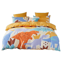 Mercury Home Textiles Cotton Three or Four Piece Cotton Quilt Cover Dormitory Antibacterial Kit Cartoon Sheets Style Bedding