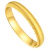 Chao Acer Royal Style Silk Gold Gold Ring Plain Ring Pure Gold Ring Brushed Water Ripple Aperture Gift Price