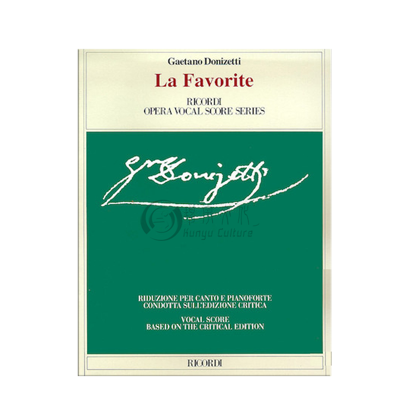 ドニゼッティ LA FAVORITE 楽譜 2冊セット 多尼采蒂宠姬声乐总谱Ricordi意大利原版乐谱书Gaetano Donizetti La