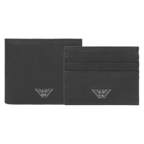 (самозанятые) EMPORIO ARMANI AMARI EAGLE LOGO LOGO SHORT WALLET DARIET BOX CLOTH