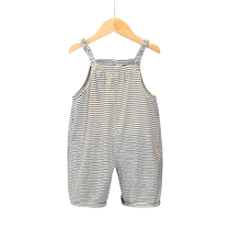 Baby suspenders spring and autumn 2024 new pure cotton childrens one-piece suspender pants for boys and girls infants and toddlers trousers