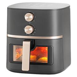 Midea 2026 New Model Air Fryer for Home Use, Visible 5.3L Large Capacity Air Fryer, Official Flagship Genuine Product