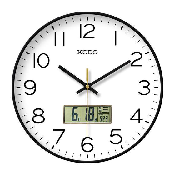 High-end watch wall clock with long battery life and silent sound