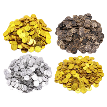 Pirate gold coin props treasure hunt simulation plastic