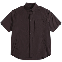 (Same style in the mall) PEACEBIRD Mens Shirt 24 Summer New Style Wide Lapel Maillard B2CJE2Z10