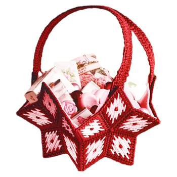 Handmade three-dimensional 3d cross stitch new vase material