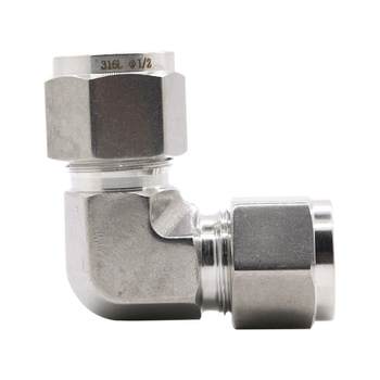 316 stainless steel ferrule elbow stainless steel ferrule right angle joint ມຸມຂວາ ferrule 6 8 10 12 1/4